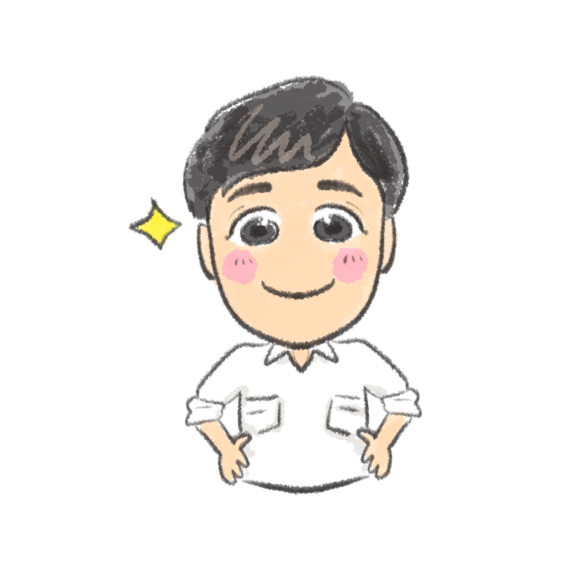 やさしい表情の、つっつんのキャラクター